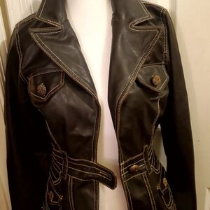 Women's  Faux Leather Jacket